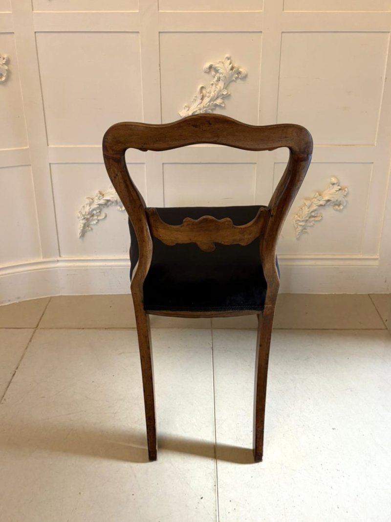 Antique Set of Six Quality Victorian Rosewood Balloon Back Dining Chairs